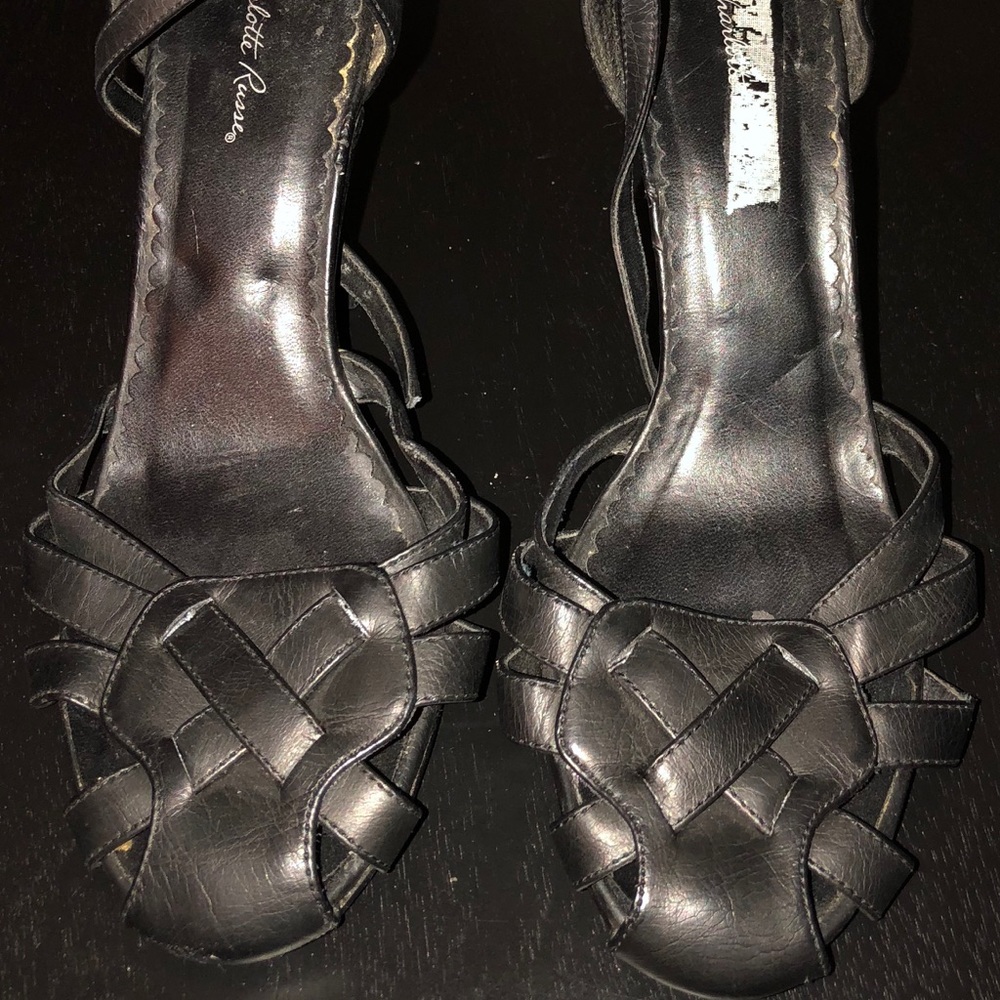 Black Charolette Russe Heels